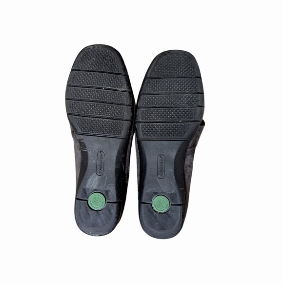 Comfortview Gray Suede Bow Detail Loafers, Size 8.5 - Picture 7 of 7